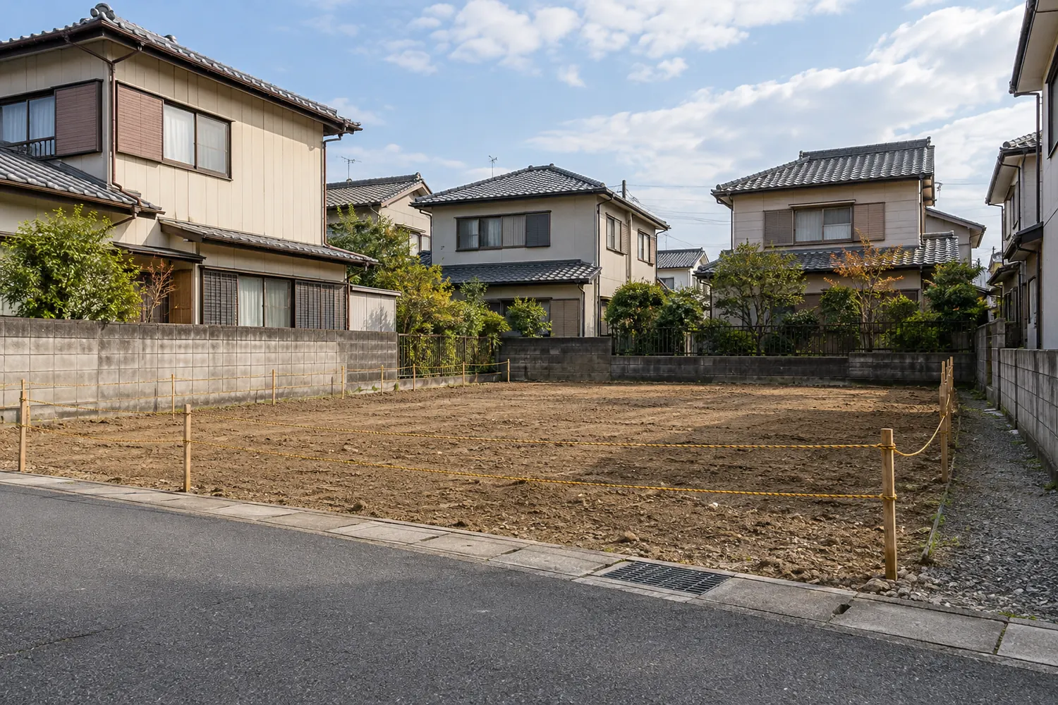住宅を解体したあとの更地