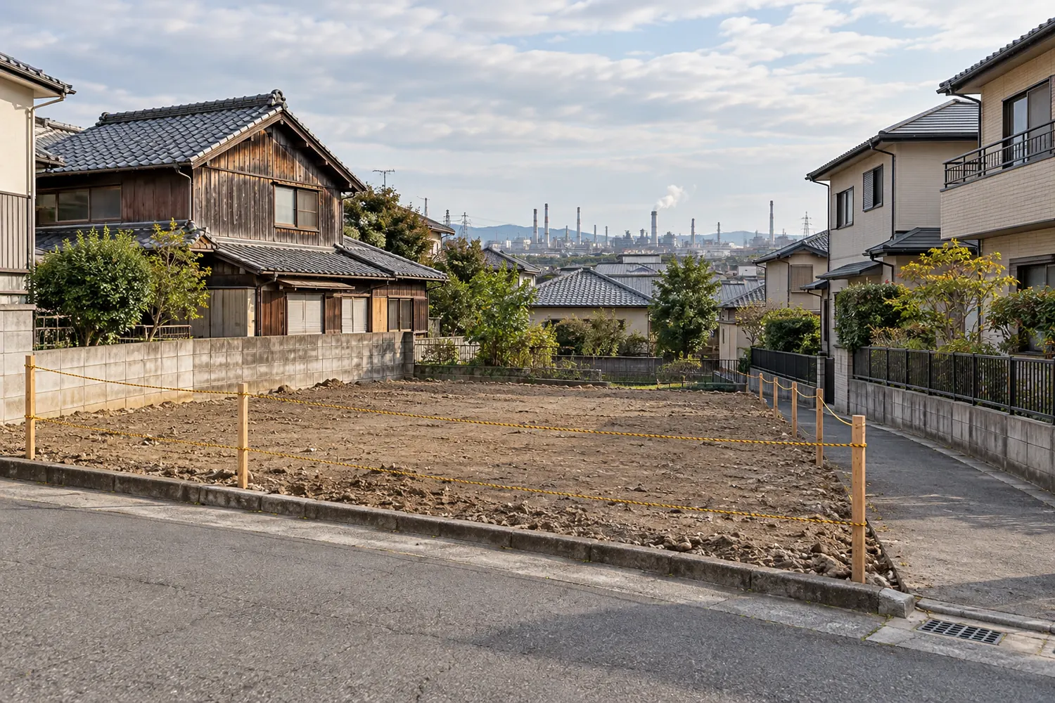 住宅を解体したあとの更地