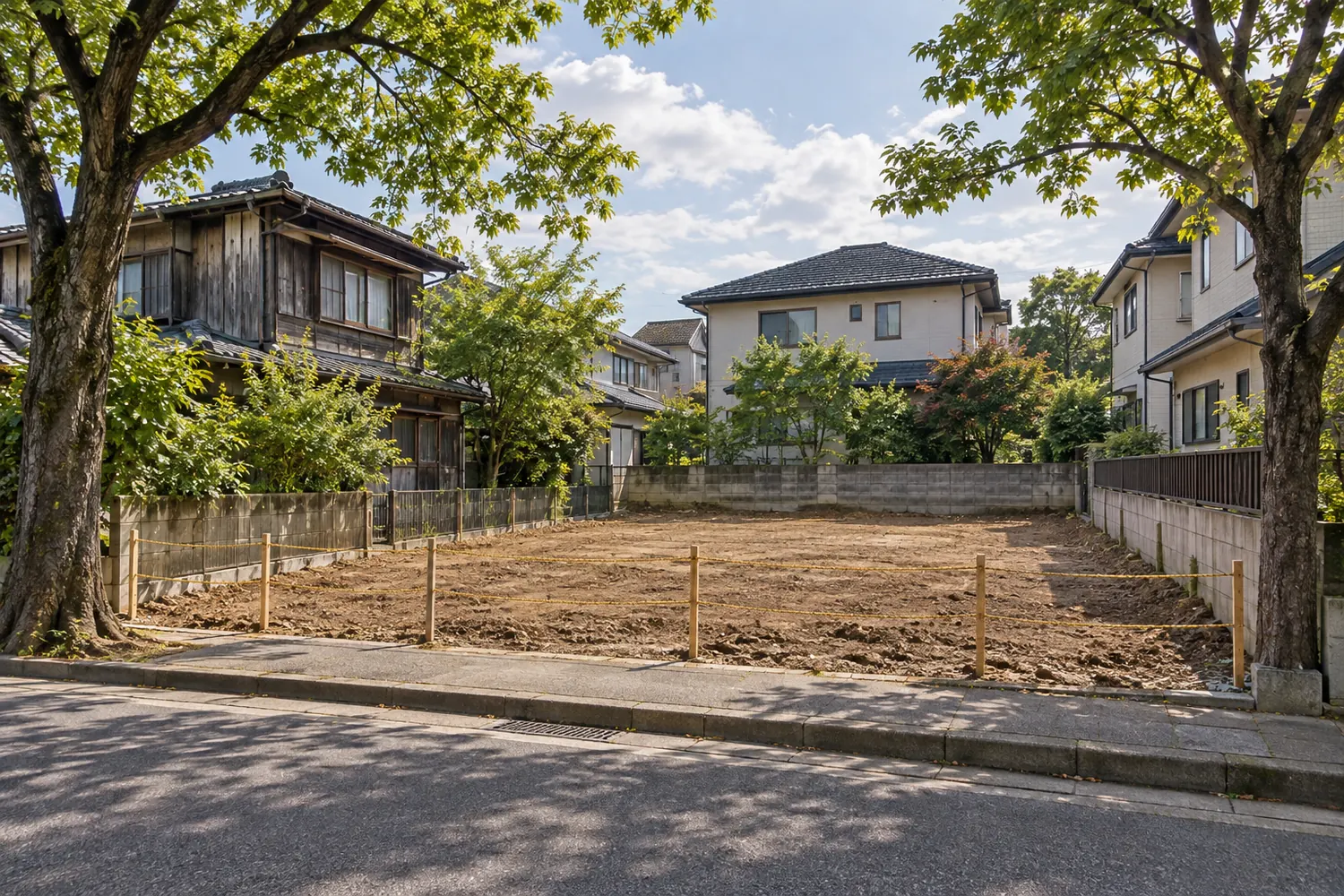 住宅を解体したあとの更地