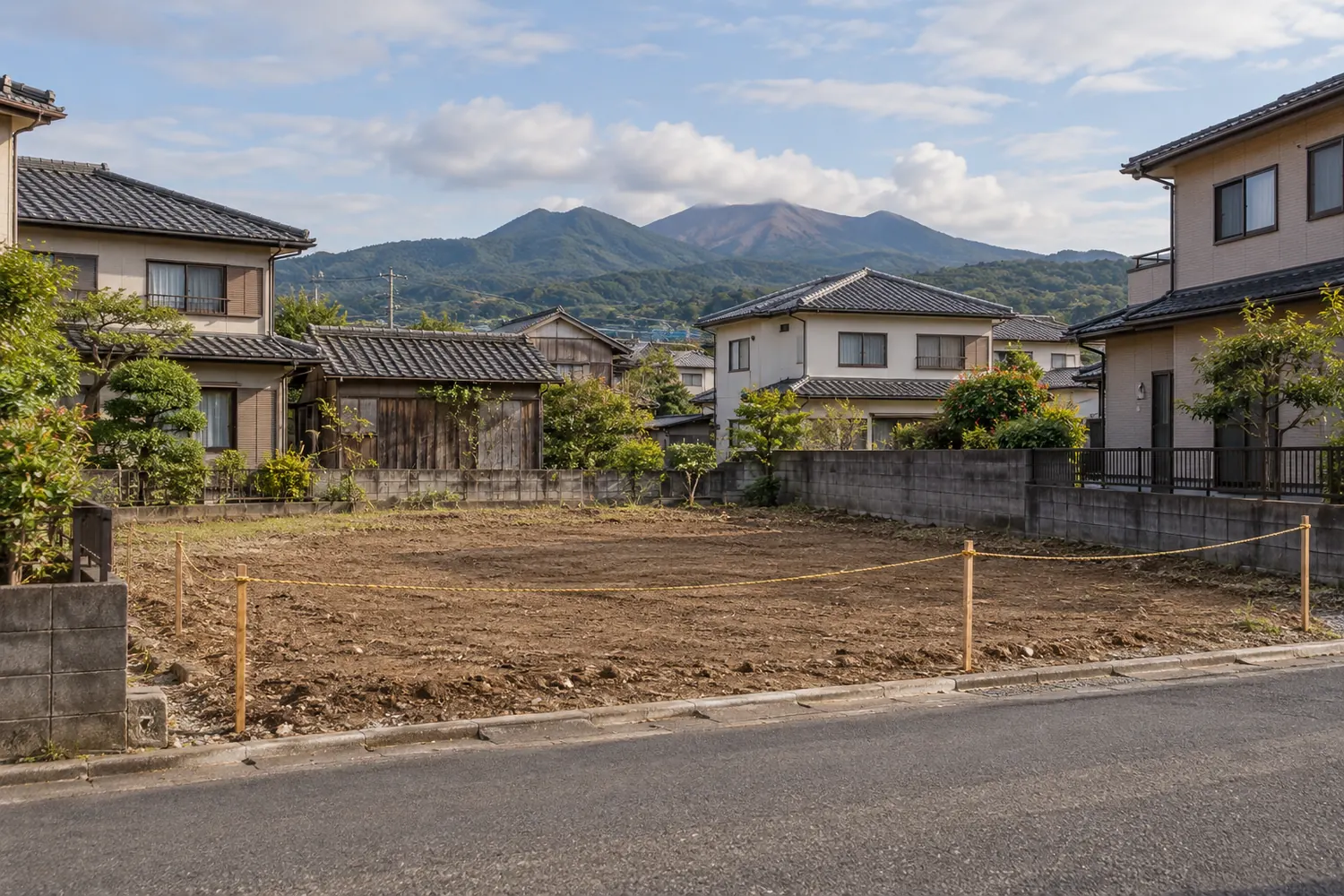 住宅を解体したあとの更地