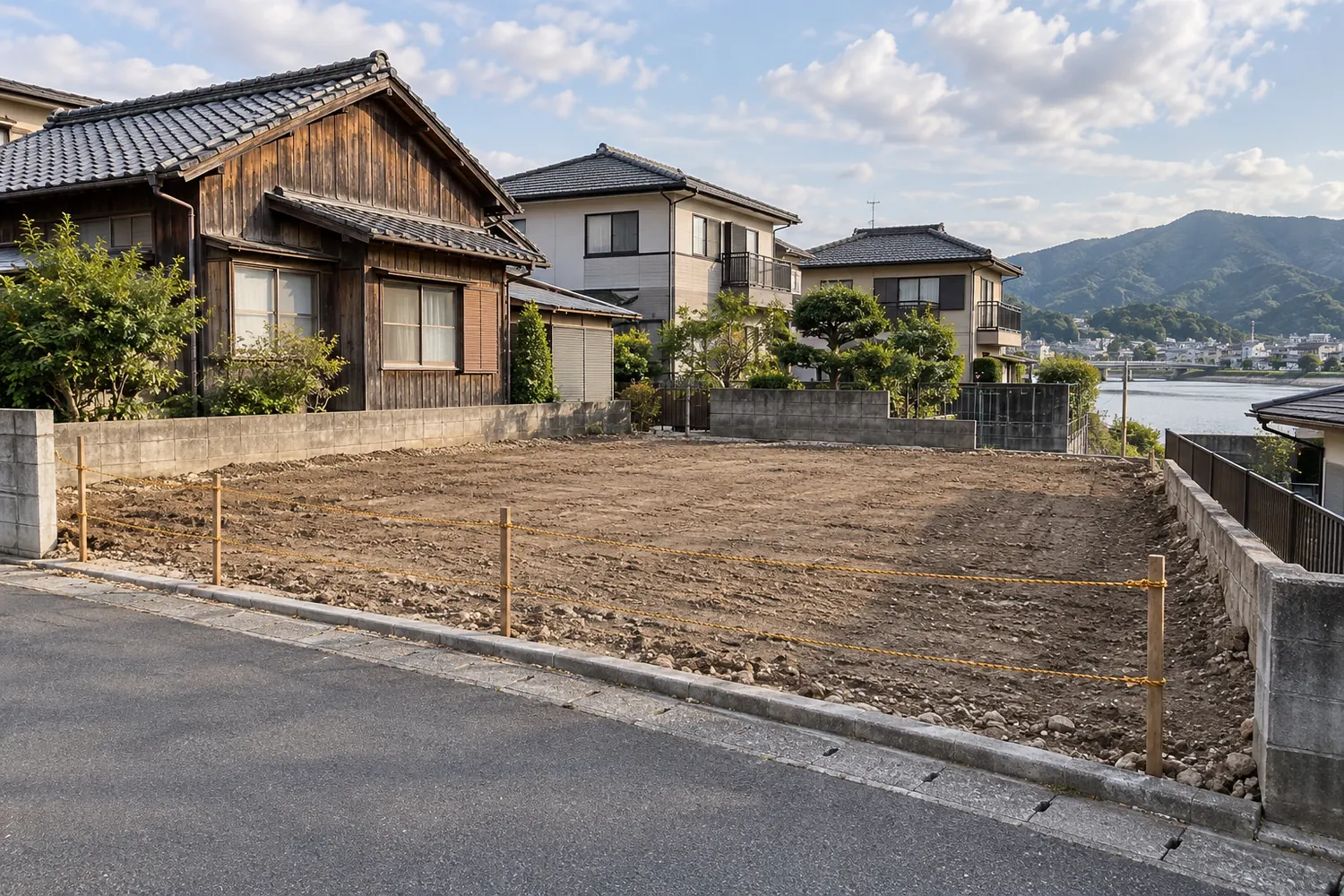 住宅を解体したあとの更地