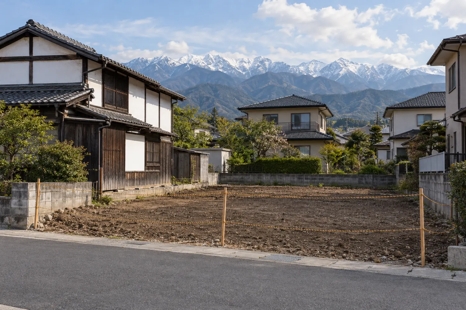 住宅を解体したあとの更地