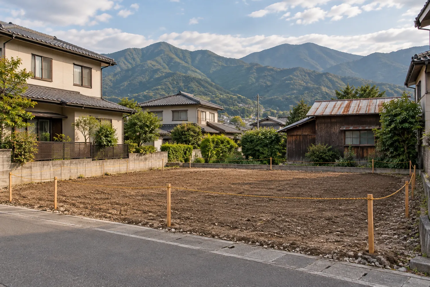 住宅を解体したあとの更地