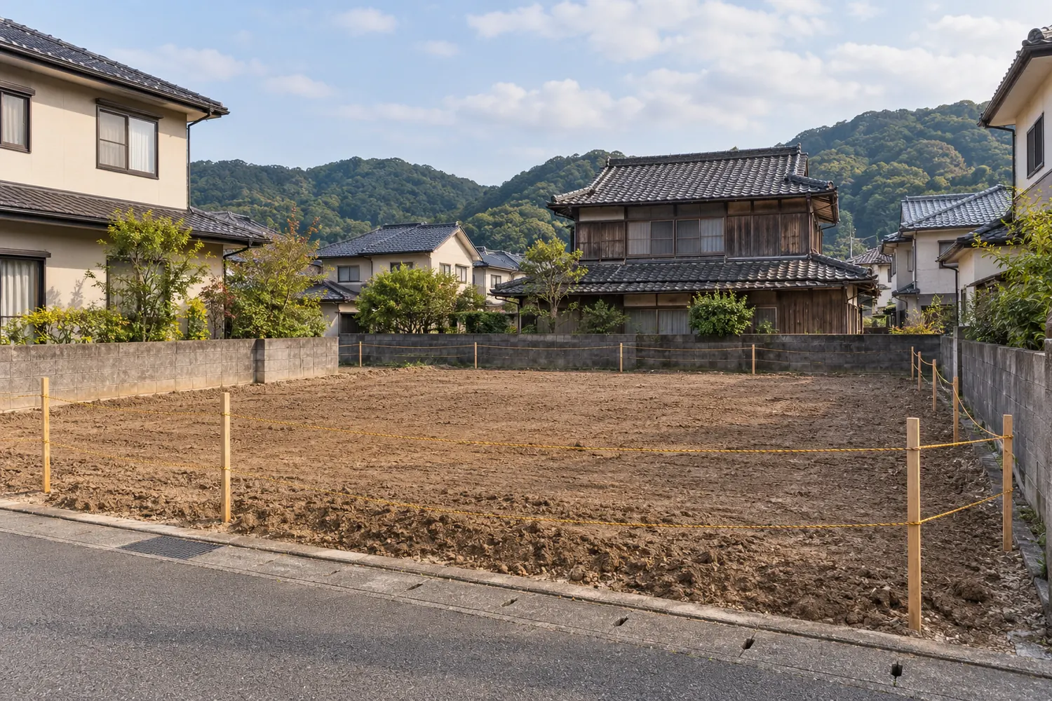住宅を解体したあとの更地