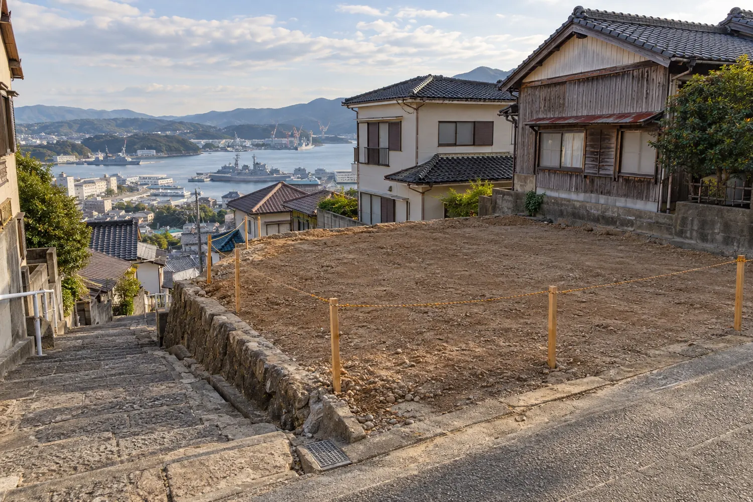 住宅を解体したあとの更地