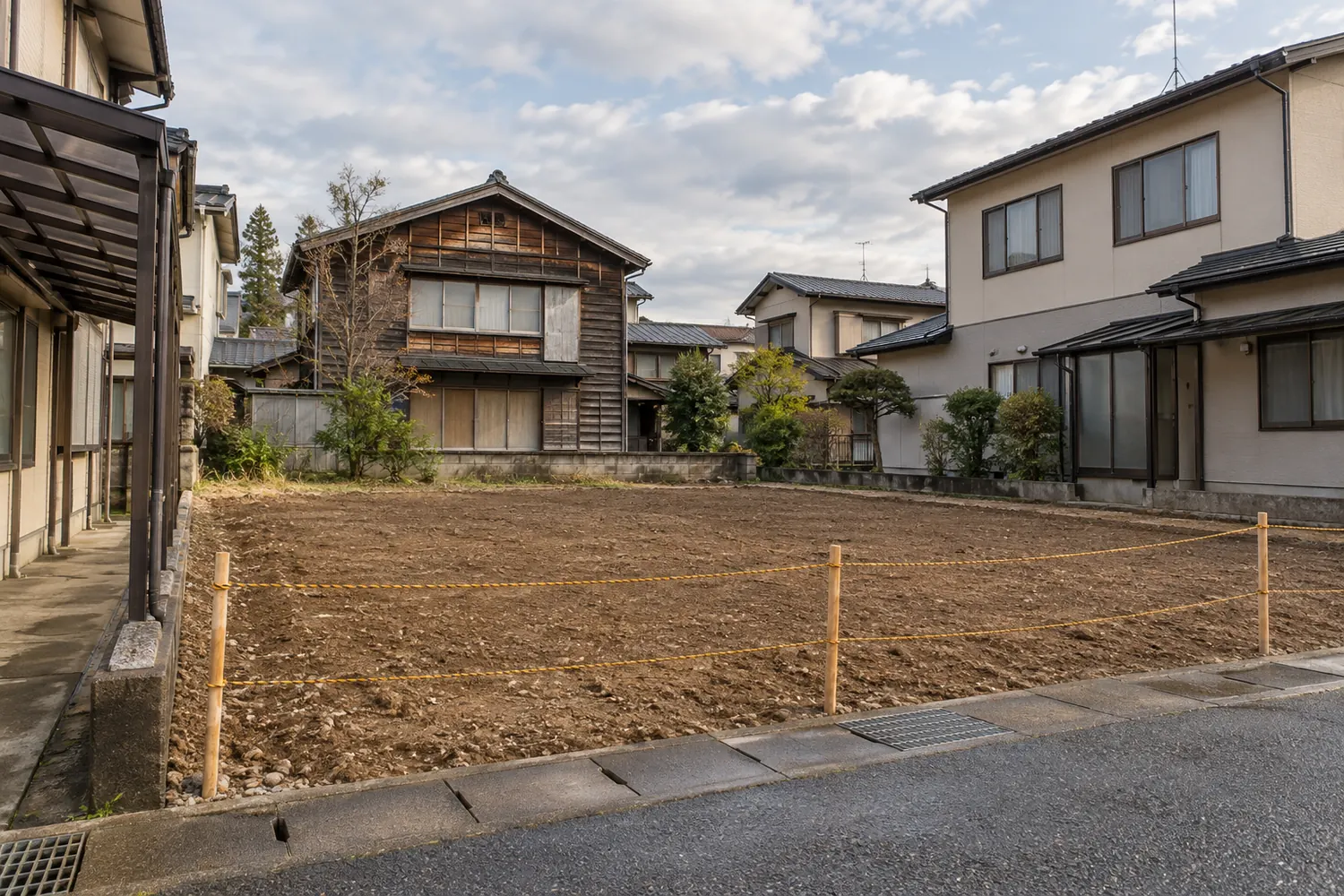 住宅を解体したあとの更地
