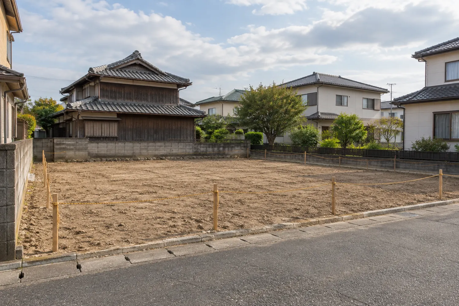 住宅を解体したあとの更地