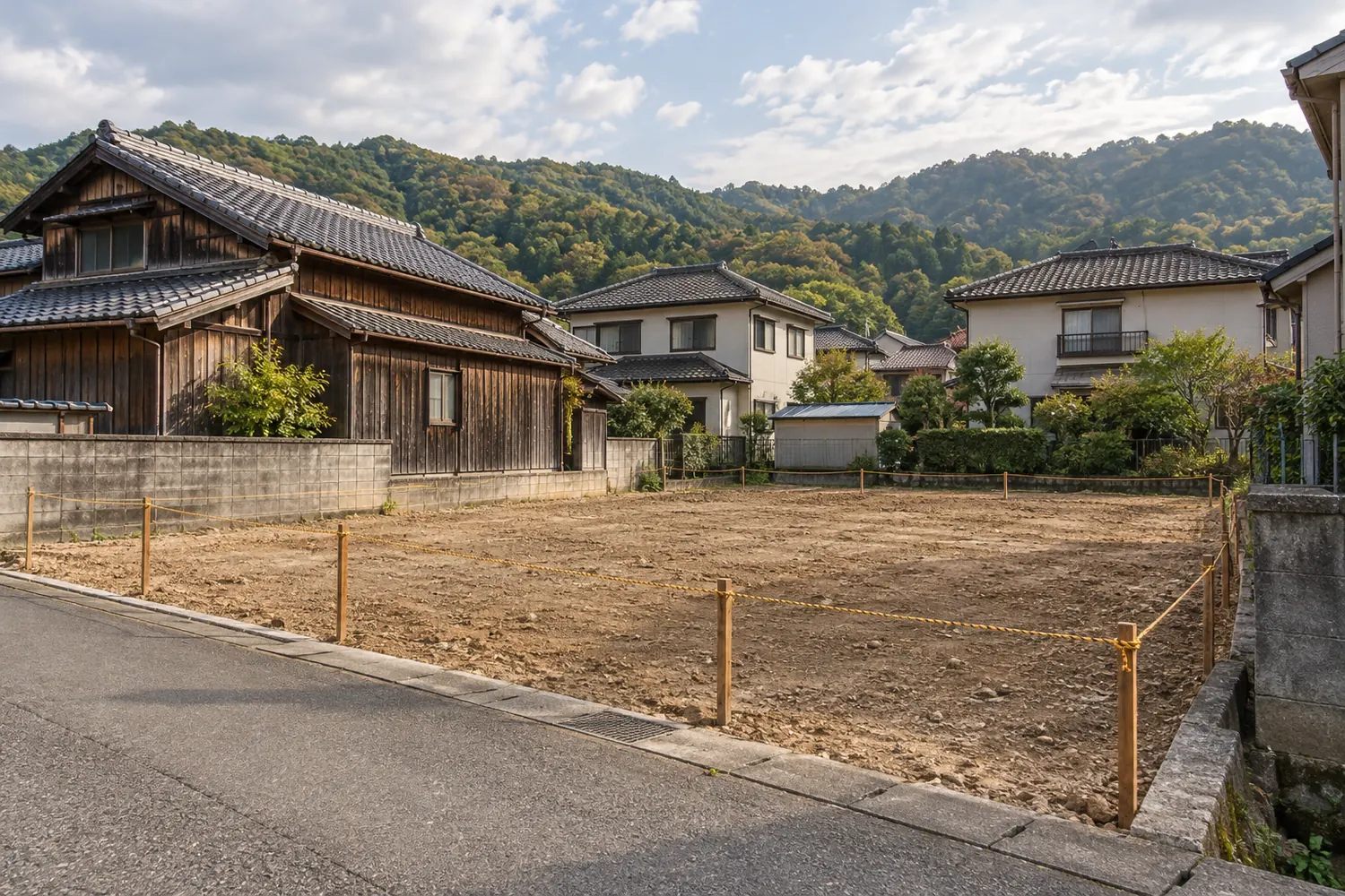 住宅を解体したあとの更地
