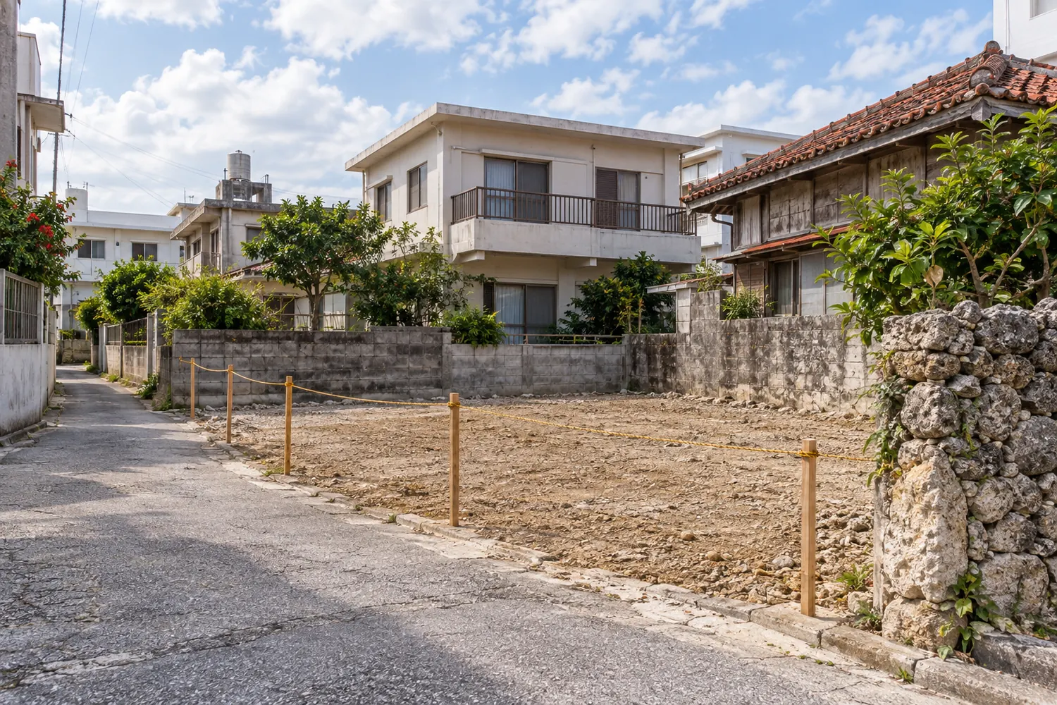 住宅を解体したあとの更地