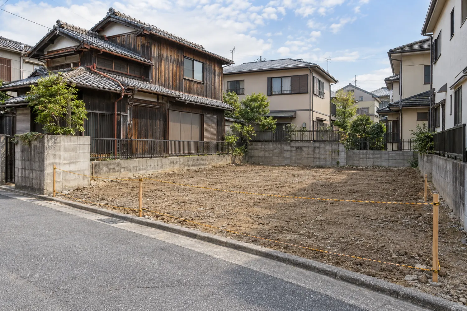 住宅を解体したあとの更地