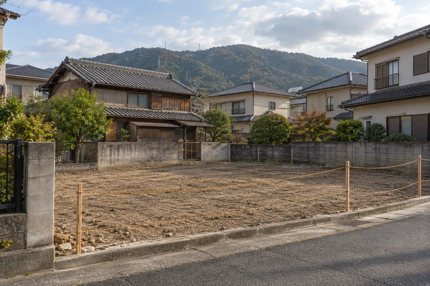 住宅を解体したあとの更地