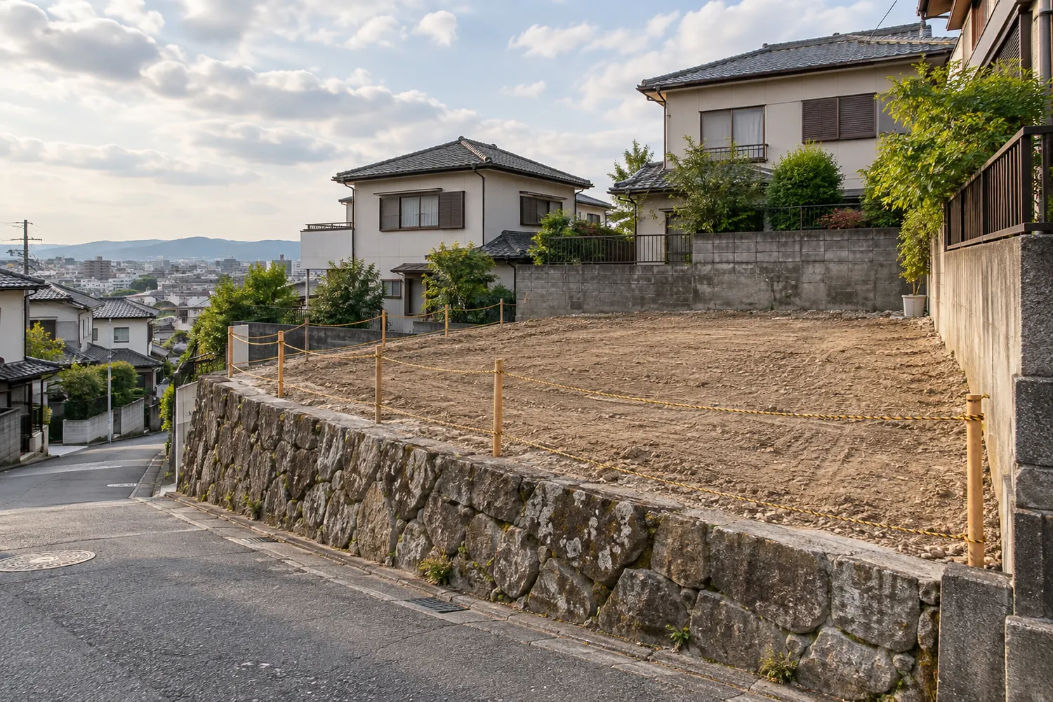 住宅を解体したあとの更地