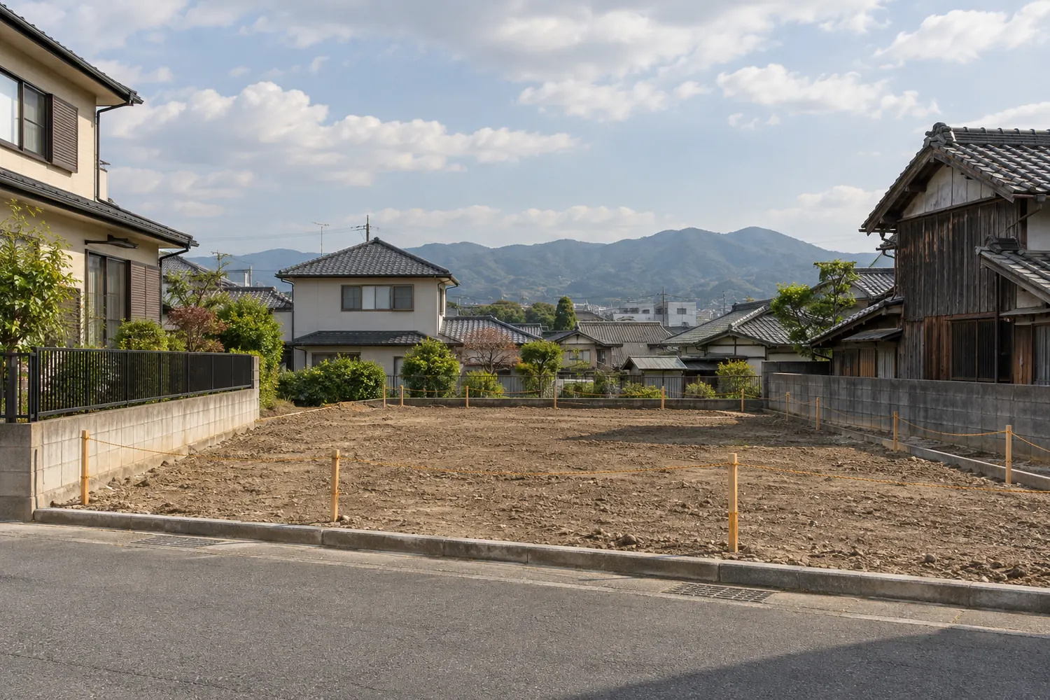 住宅を解体したあとの更地