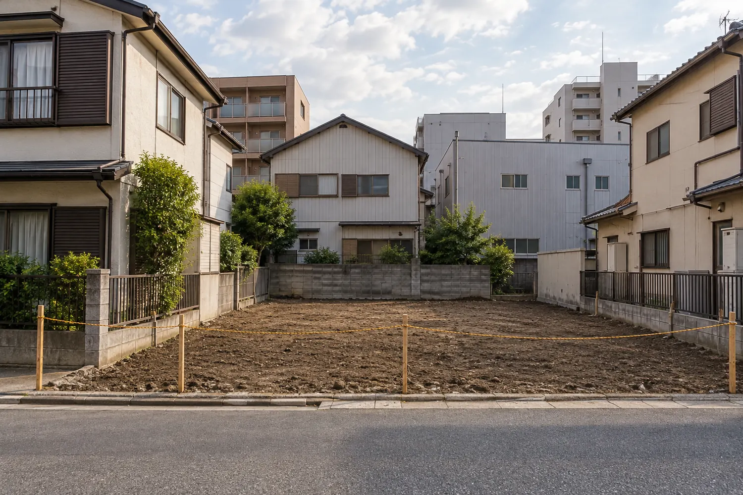 住宅を解体したあとの更地