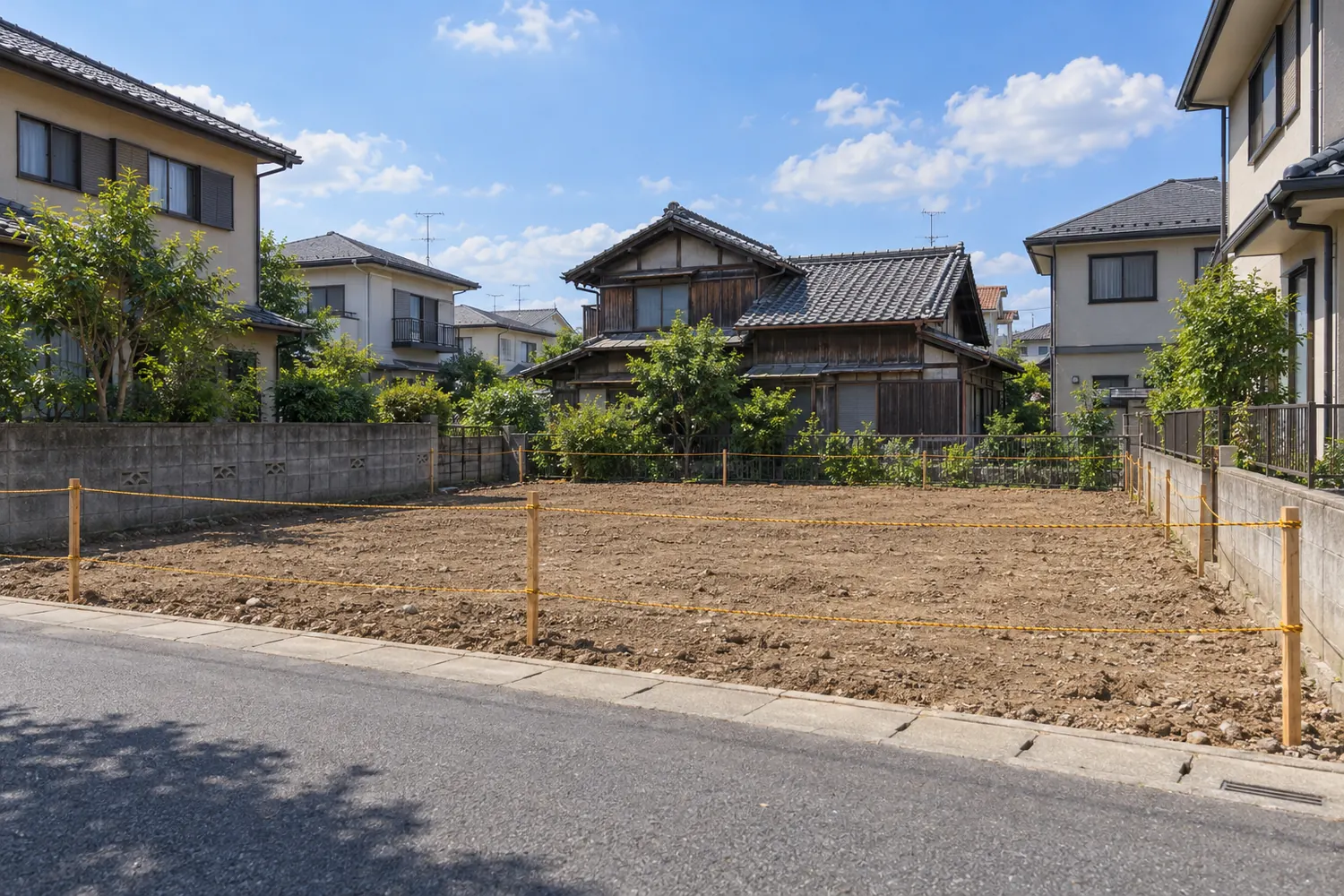 住宅を解体したあとの更地
