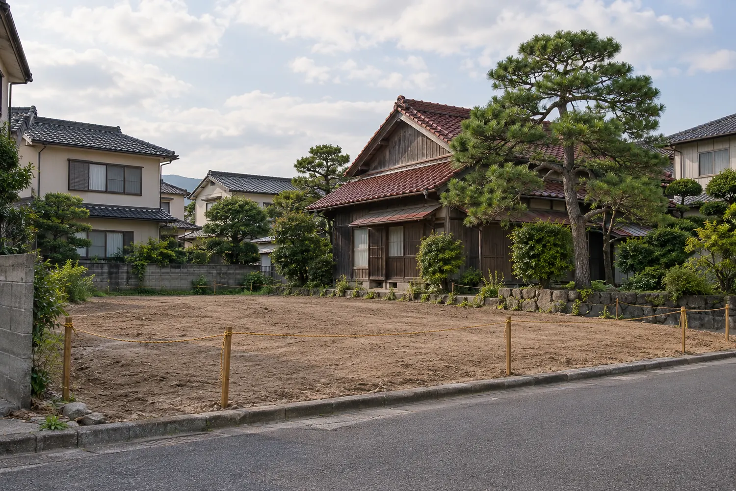 住宅を解体したあとの更地