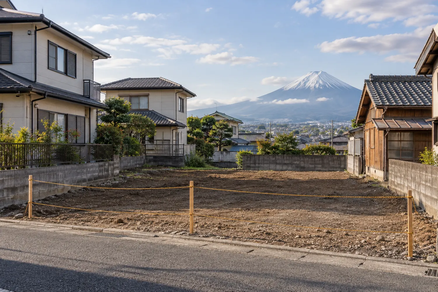 住宅を解体したあとの更地