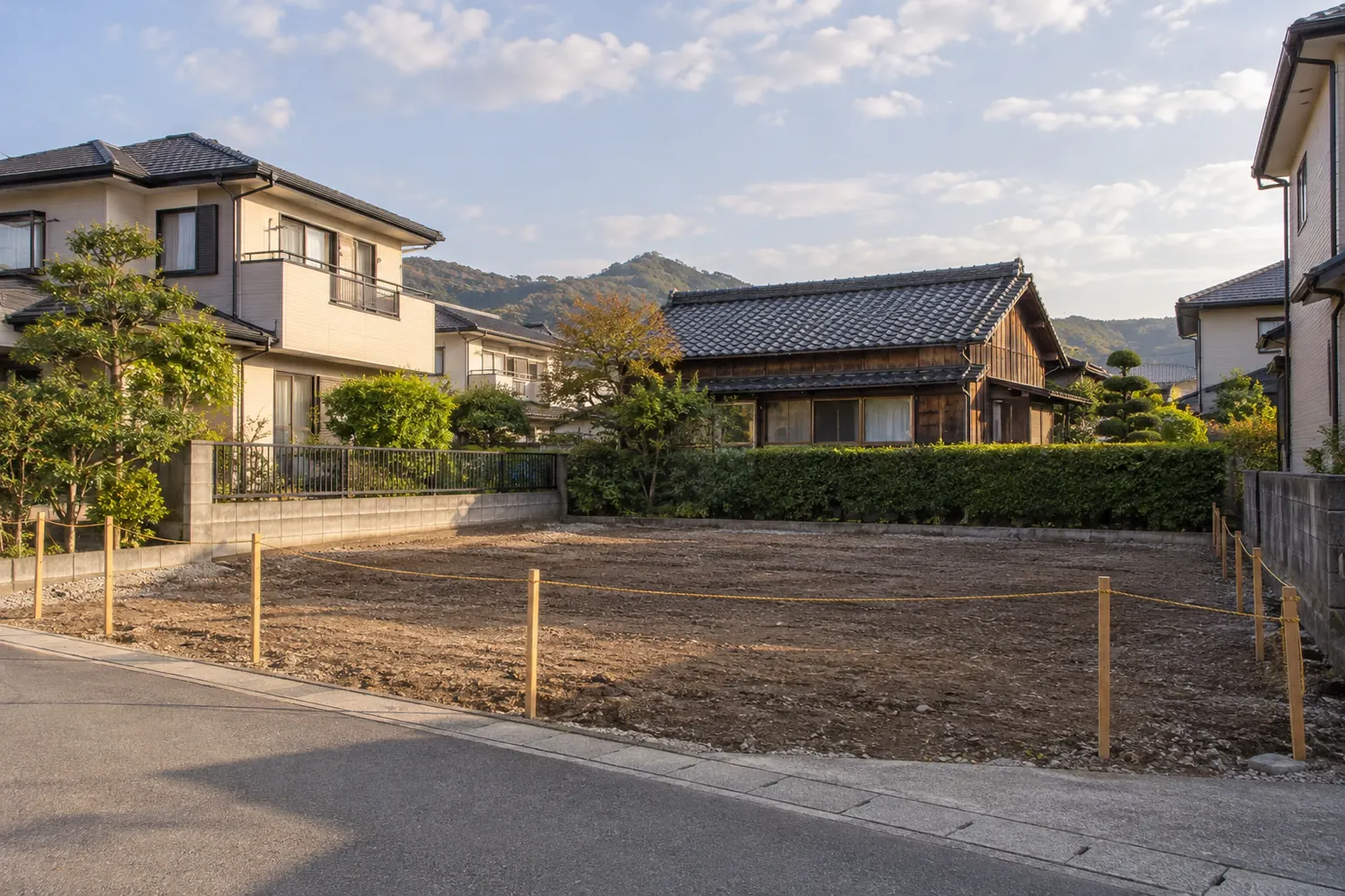 住宅を解体したあとの更地
