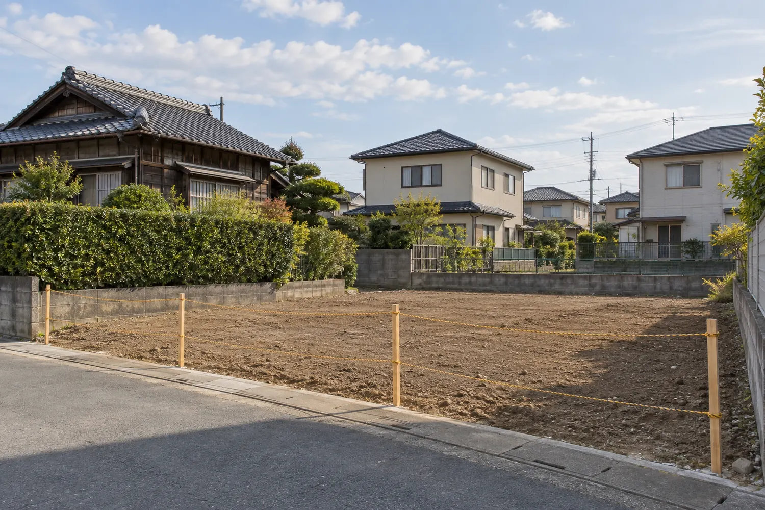住宅を解体したあとの更地