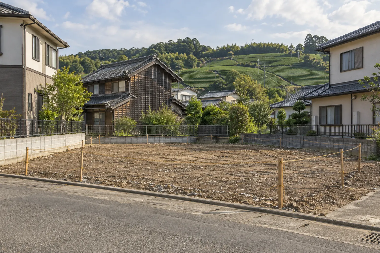 住宅を解体したあとの更地