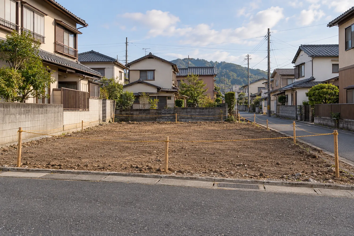 住宅を解体したあとの更地