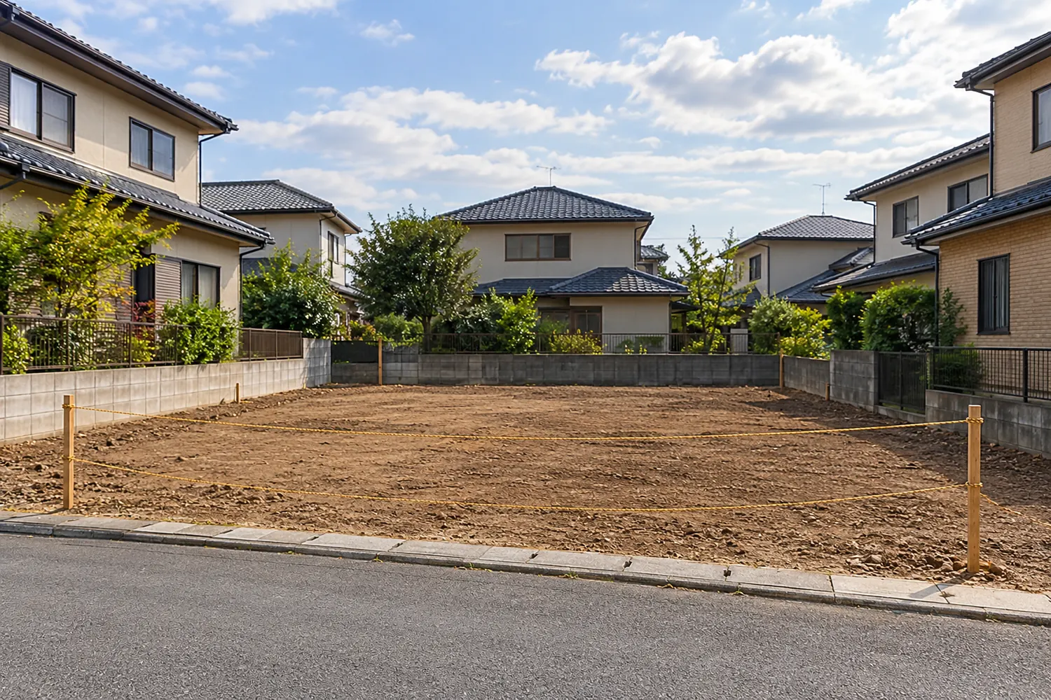 住宅を解体したあとの更地