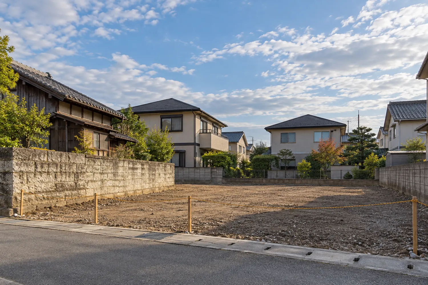 住宅を解体したあとの更地