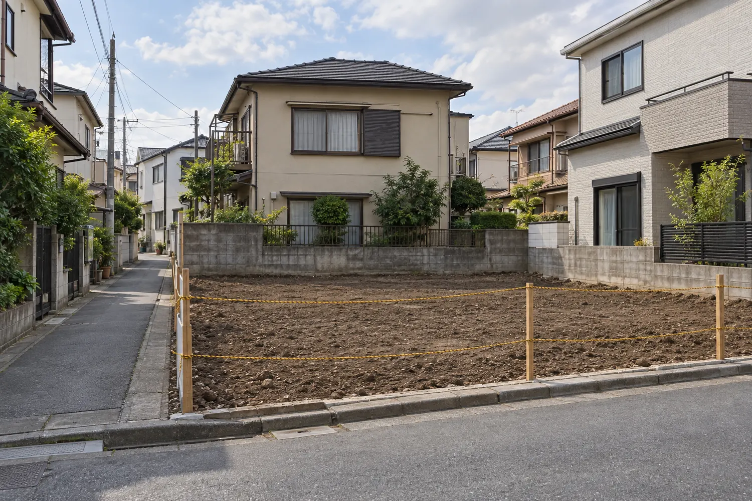 住宅を解体したあとの更地