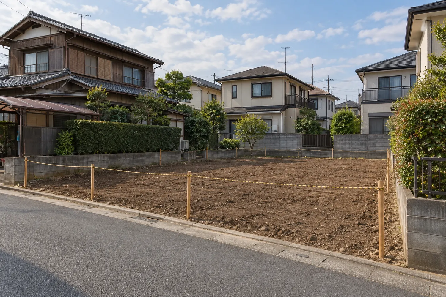 住宅を解体したあとの更地