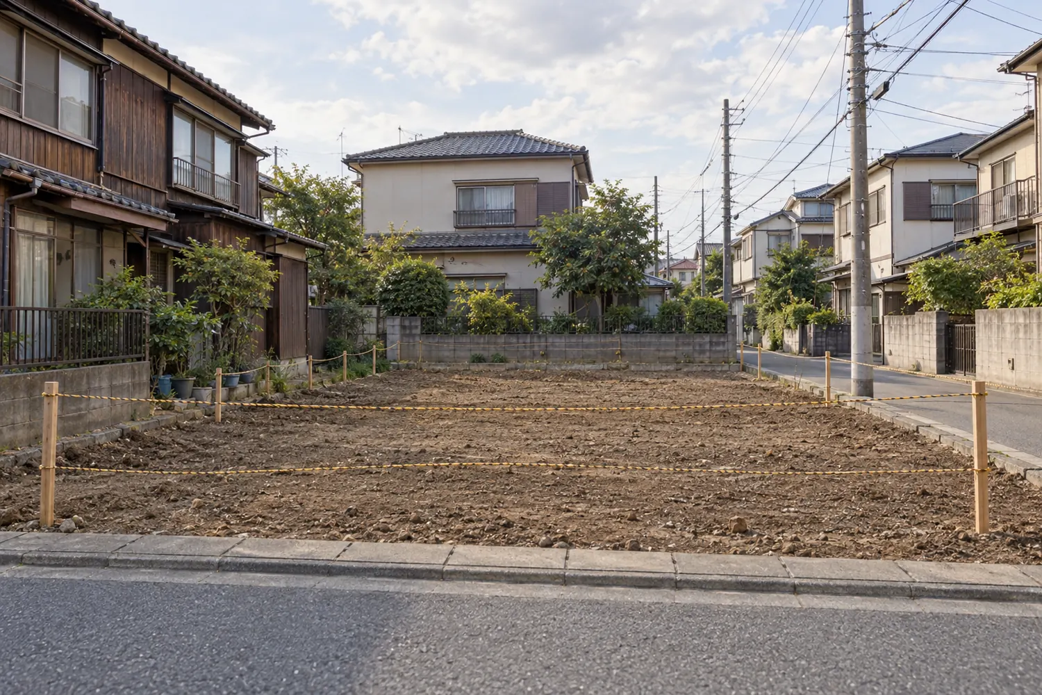 住宅を解体したあとの更地