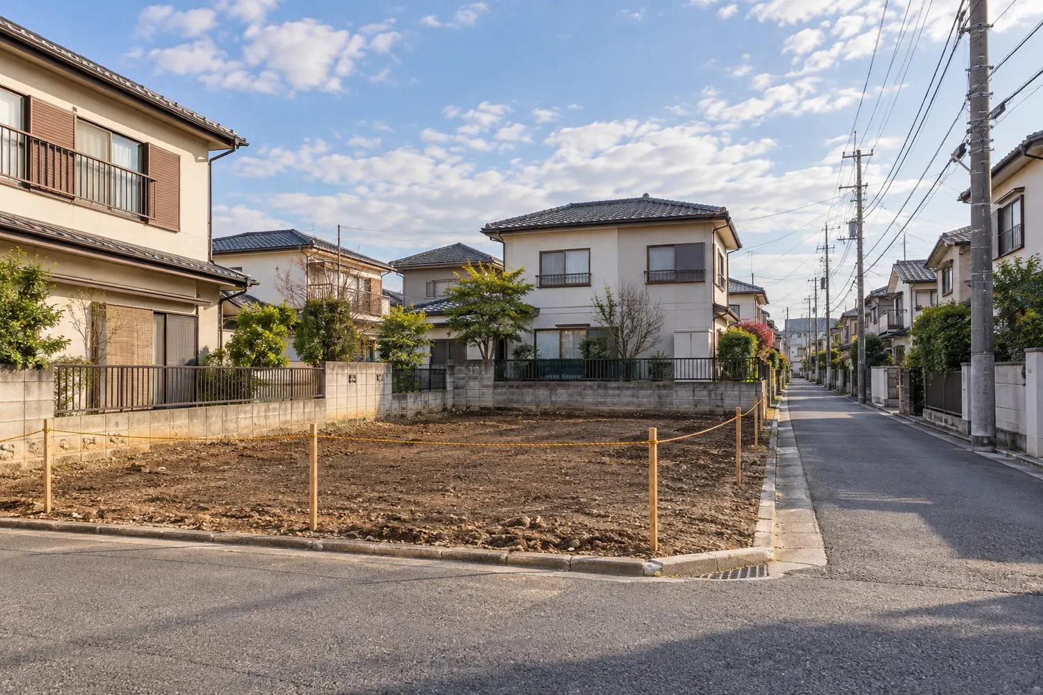 住宅を解体したあとの更地