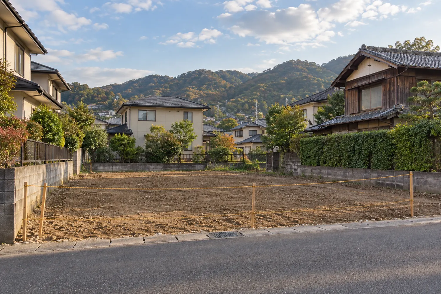 住宅を解体したあとの更地