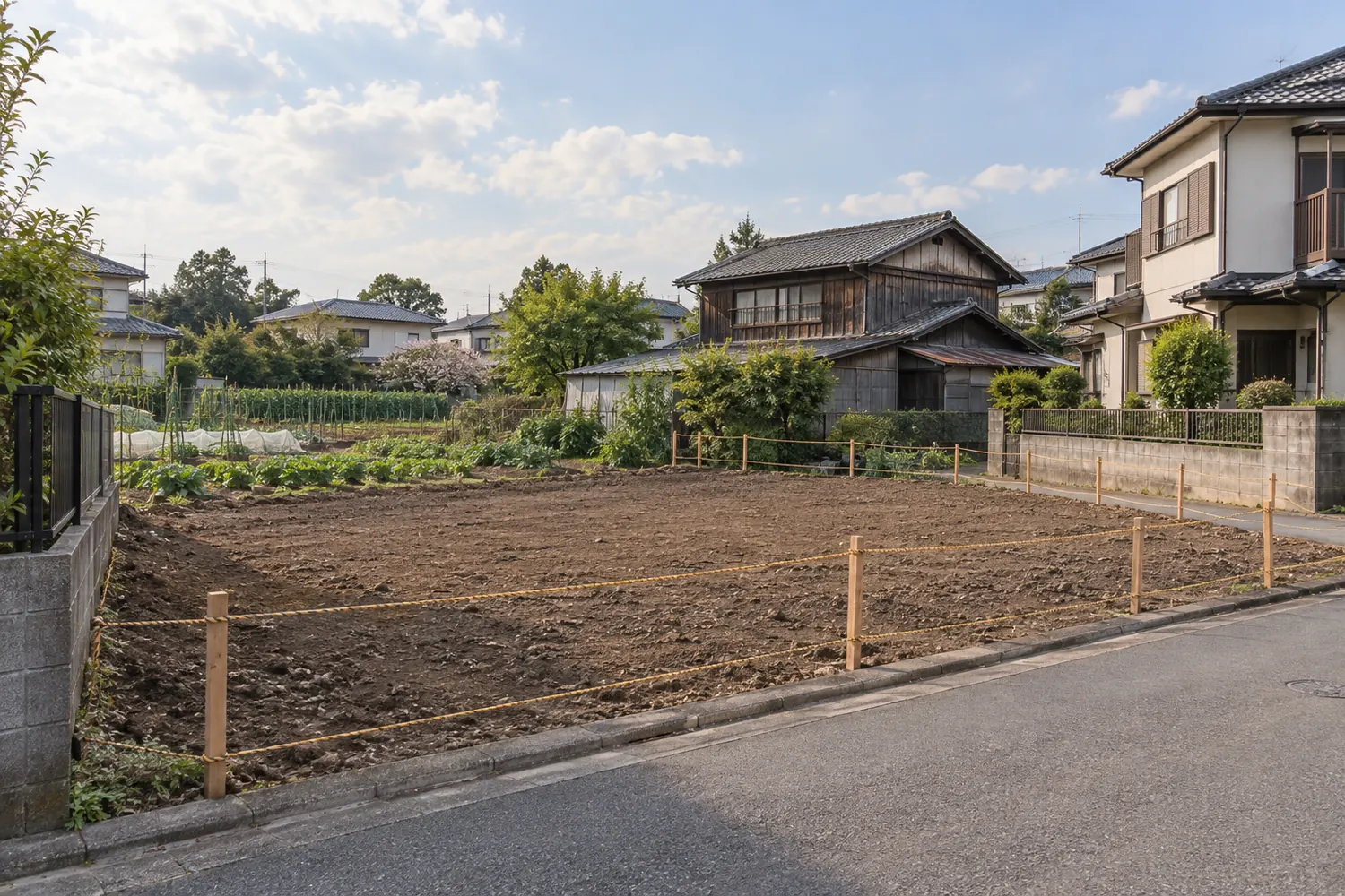 住宅を解体したあとの更地