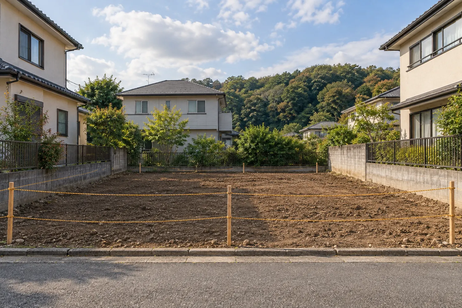 住宅を解体したあとの更地