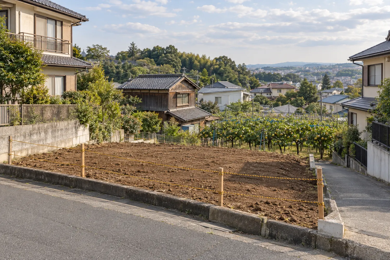 住宅を解体したあとの更地
