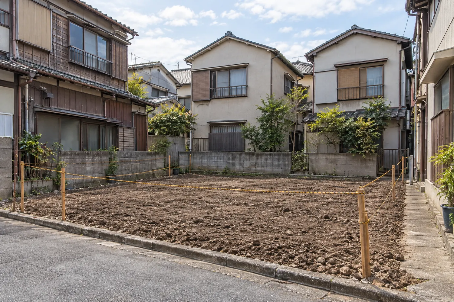 住宅を解体したあとの更地