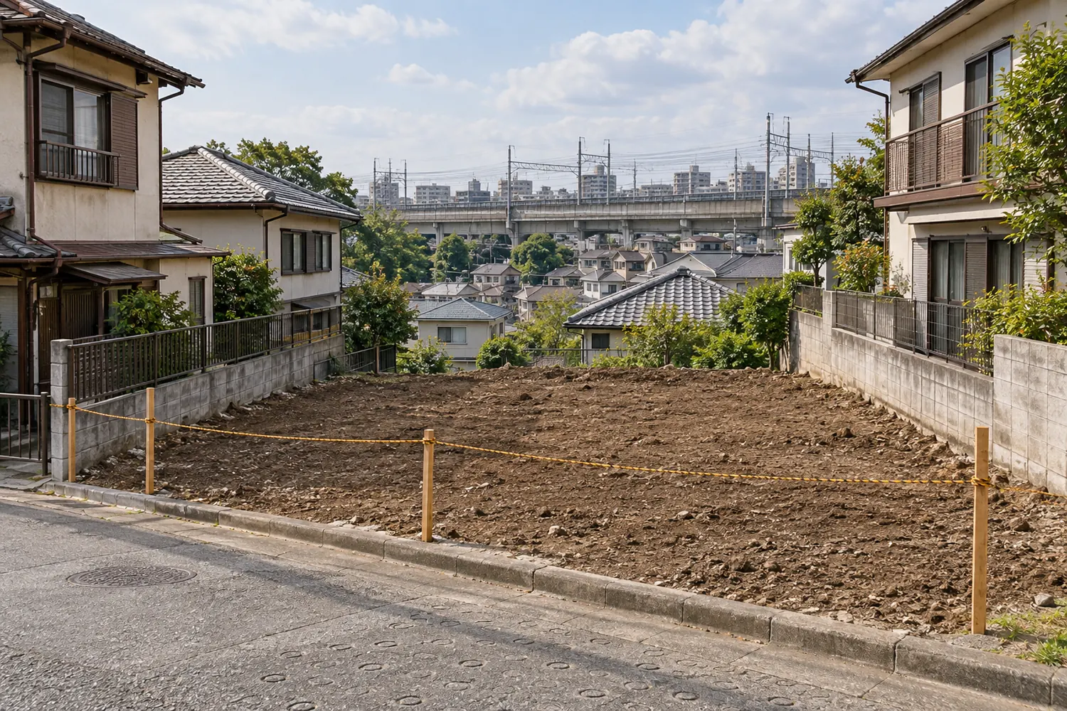 住宅を解体したあとの更地