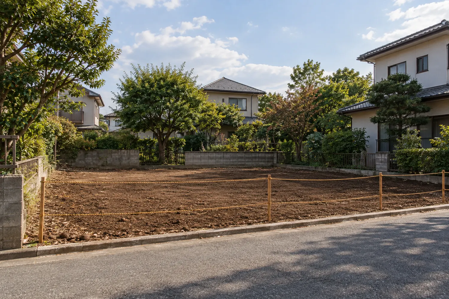 住宅を解体したあとの更地