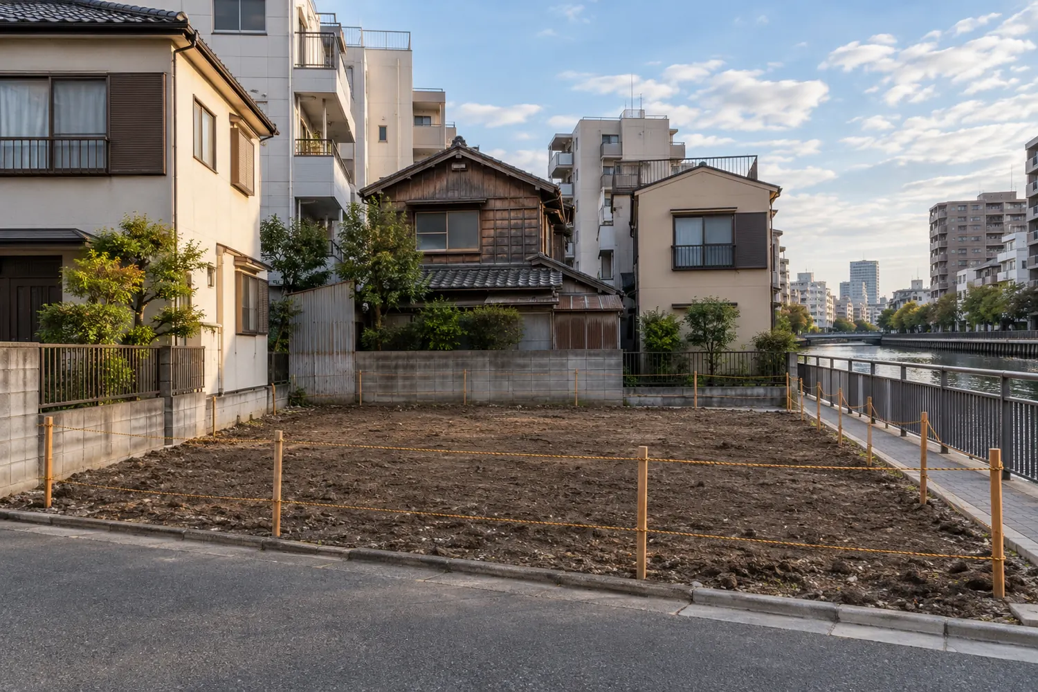 住宅を解体したあとの更地
