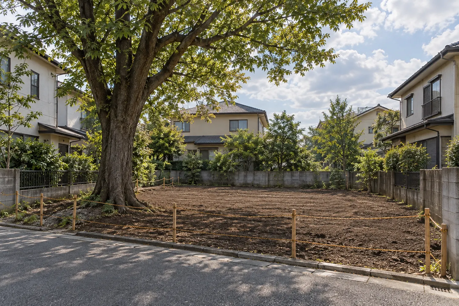 住宅を解体したあとの更地
