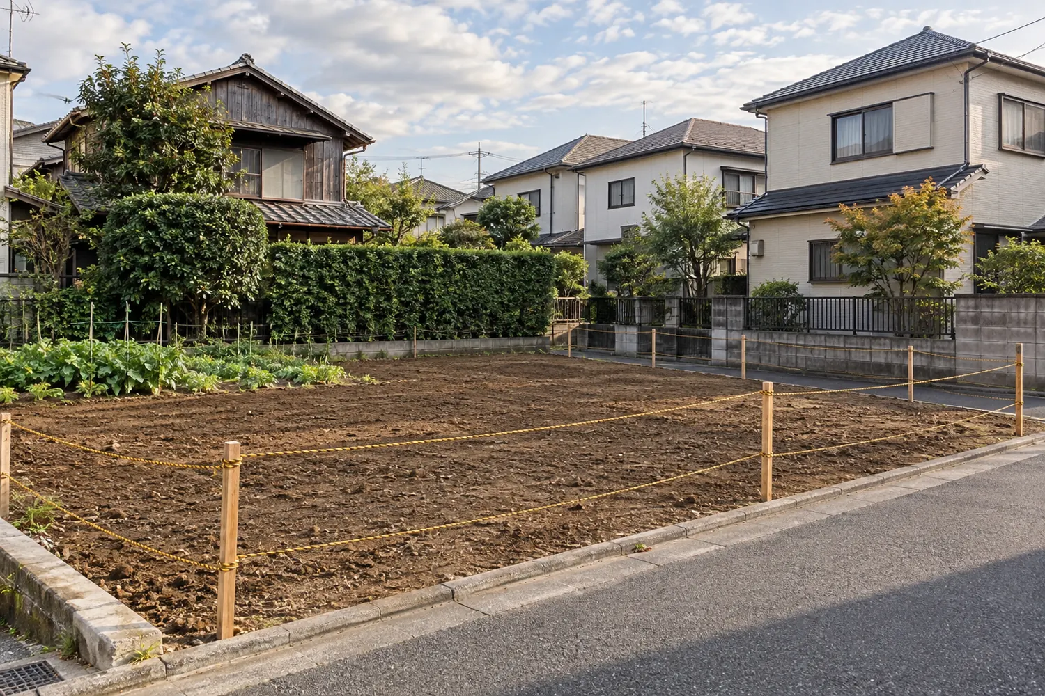 住宅を解体したあとの更地
