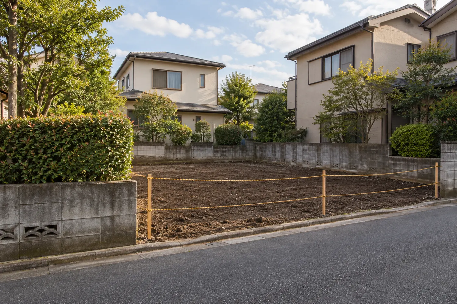 住宅を解体したあとの更地