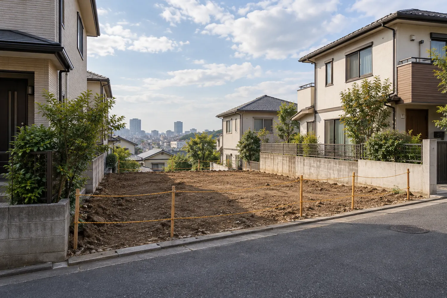 住宅を解体したあとの更地