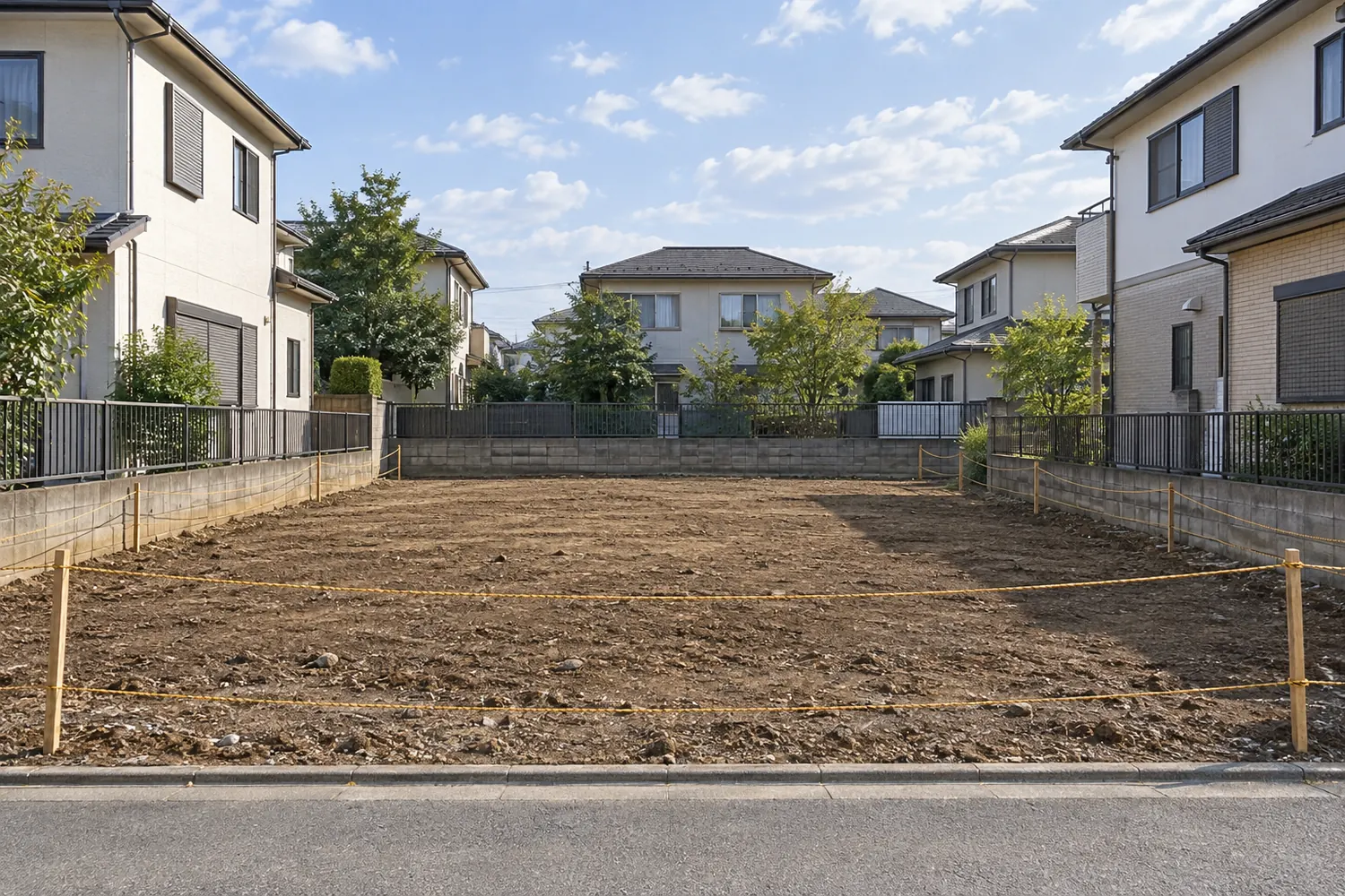 住宅を解体したあとの更地