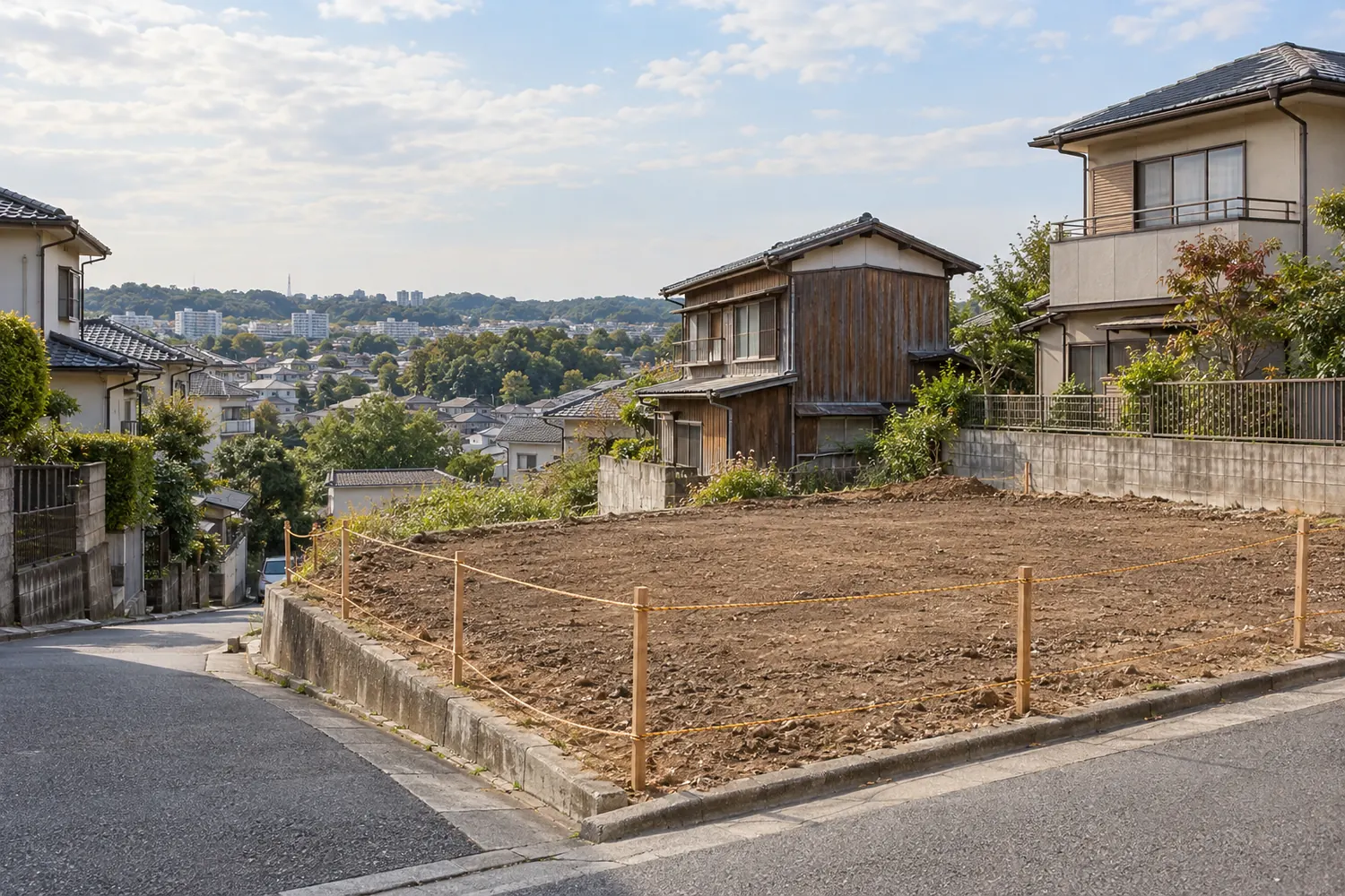 住宅を解体したあとの更地