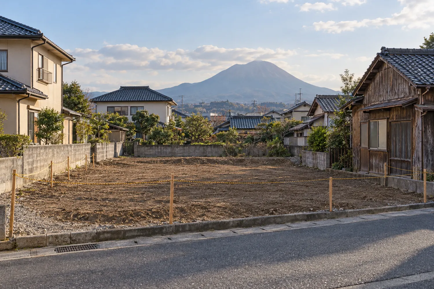 住宅を解体したあとの更地