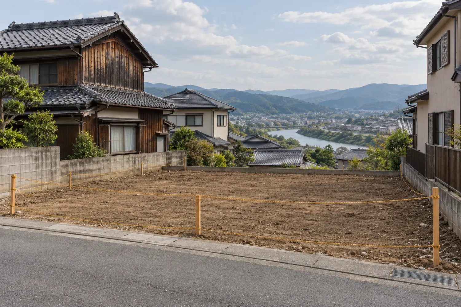 住宅を解体したあとの更地