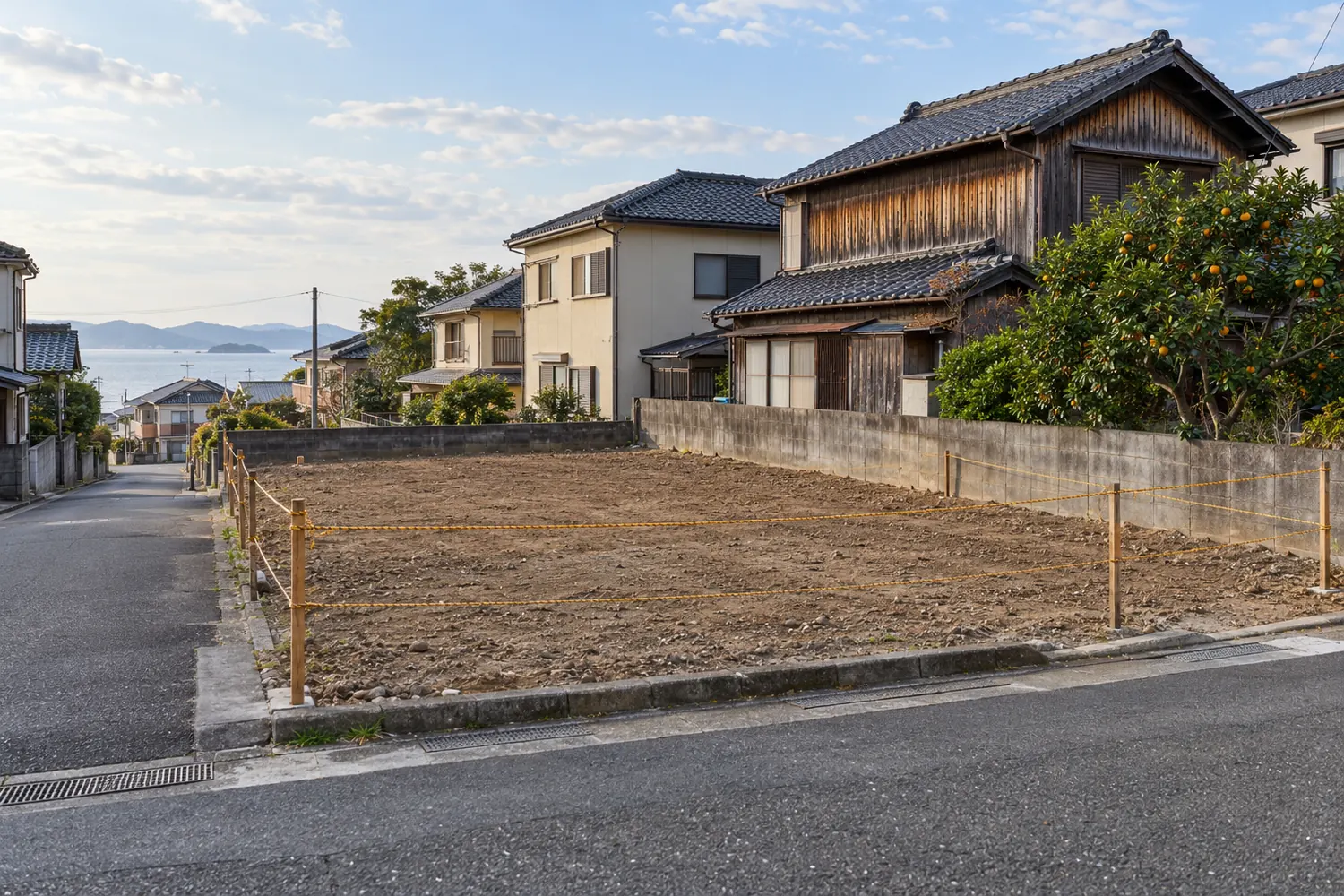住宅を解体したあとの更地