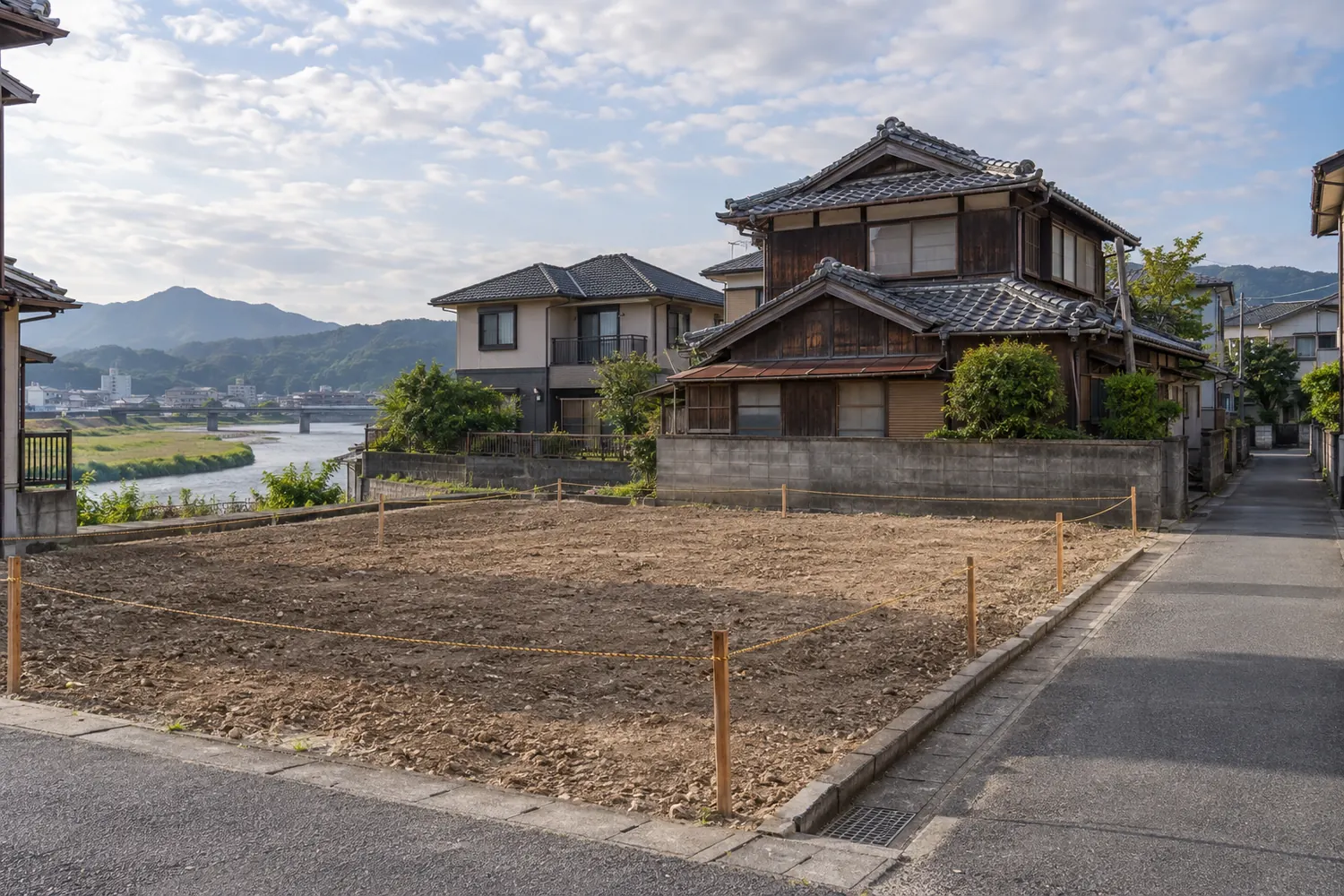 住宅を解体したあとの更地