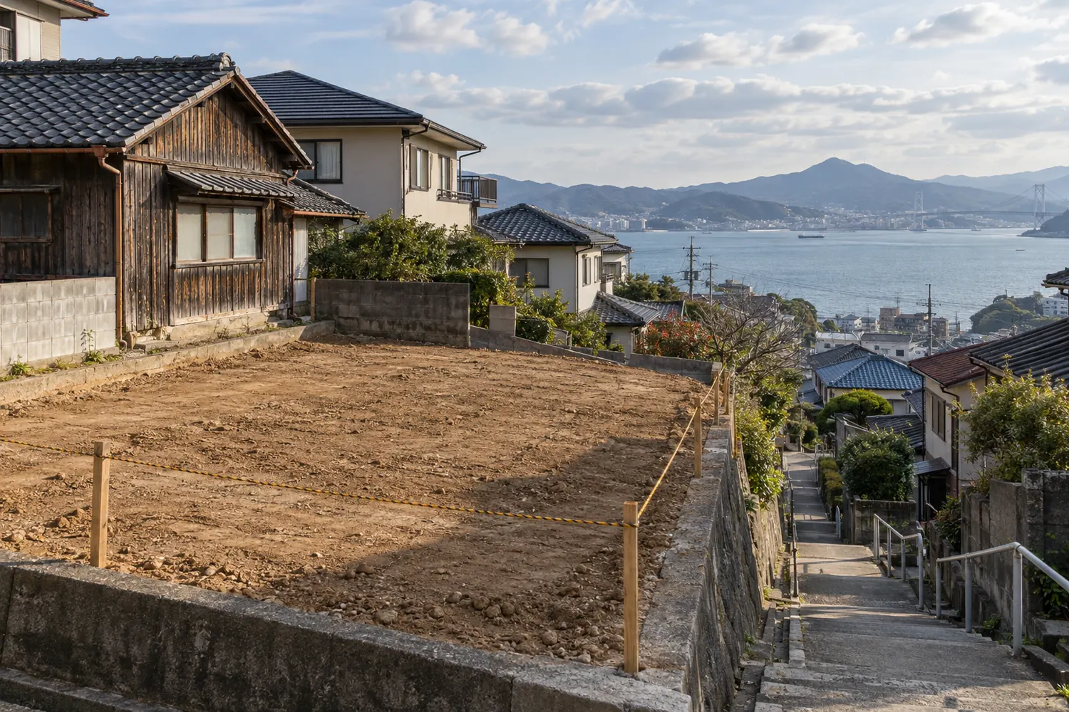 住宅を解体したあとの更地